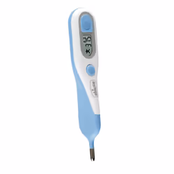 Chicco Baby Senses 00009594000000, Thermomètre à distance, Bleu, Blanc, Universel, Boutons, Lithium, CR1632