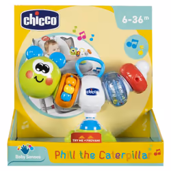 Chicco Hochet de chaise haute Phill la Chenille