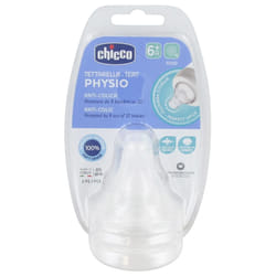 Chicco Physio 2 Tétines Débit Repas 6 Mois et +