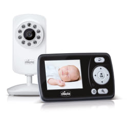 Chicco 00010159000000 moniteur vidéo pour bébé 200 m FHSS Noir, Blanc