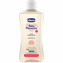 Le produit Chicco Baby Moments agit efficacement sur la peau douce de l’enfant.