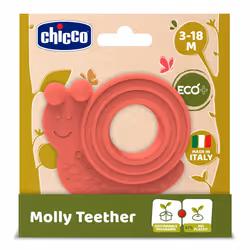 Chicco Escargot de dentition, Garçon/Fille, Rouge