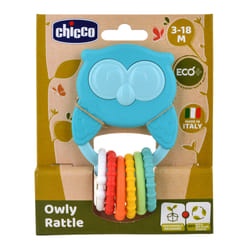Chicco Eco+ Hochet hibou avec anneaux