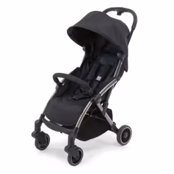 Chicco Cheerio, Ciel de lit, Landau traditionnel, unisexe, Roues pleines, Pliable, Noir