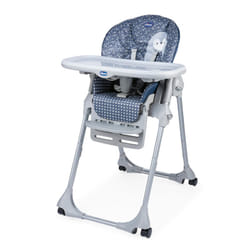 Chicco Polly Easy Chaise haute traditionnelle Siège rembourré Noir, Gris, Blanc