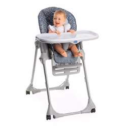 Chicco Polly Easy Chaise haute traditionnelle Siège rembourré Noir, Gris, Blanc - Vue supplémentaire 7