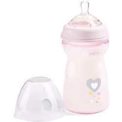Lorsqu’il n’est pas possible de donner le sein à votre bébé, vous pouvez faire confiance au biberon Chicco Natural Feeling Gi ...