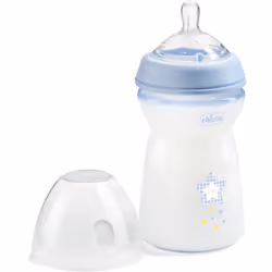Lorsqu’il n’est pas possible de donner le sein à votre bébé, vous pouvez faire confiance au biberon Chicco Natural Feeling Bo ...