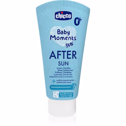 Le produit Chicco Baby Moments Sun After Sun propose un soin parfait de la peau de l’enfant après qu’il a été exposé au solei ...