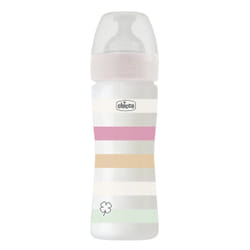 Chicco 00028623110000 biberon 250 ml Vert, Orange, Rose, Translucide, Blanc Plastique