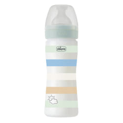 Chicco 00028623210000 biberon 250 ml Bleu, Vert, Orange, Translucide, Blanc Plastique