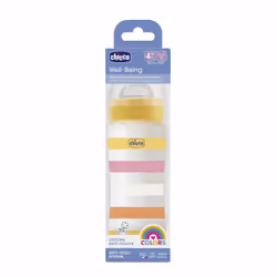 Chicco 00028637110000 biberon 330 ml Translucide, Blanc, Jaune Plastique