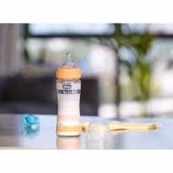 Chicco 00028721310000 biberon 240 ml Orange, Transparent, Blanc, Jaune Verre