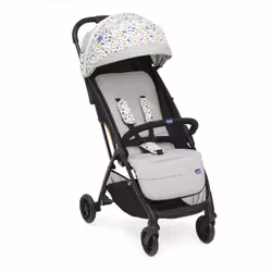 Chicco 08087068770000, Ciel de lit, Diable léger, unisexe, Roues pleines, Pliable, Beige, Noir, Blanc
