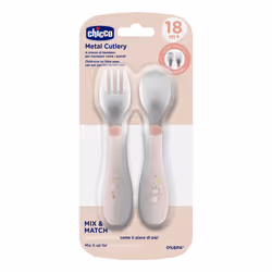 Chicco 00016102150000 Couvert pour tout-petits Couverts pour enfants en bas âge Rose Acier inoxydable - Vue supplémentaire 2