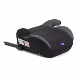 Chicco Quasar Fix i-Size, Réhausseur de siège auto sans dossier, Accoudoir, 2 kg, Noir, Gris, Couvercle lavable