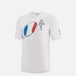 T-shirt polycoton enfant Macron RWC France 2023