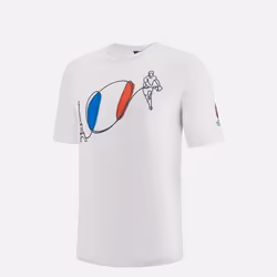 T-shirt polycoton enfant Macron RWC France 2023