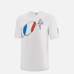 T-shirt polycoton enfant Macron RWC France 2023