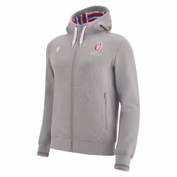 Sweatshirt à capuche zippé Macron RWC France 2023