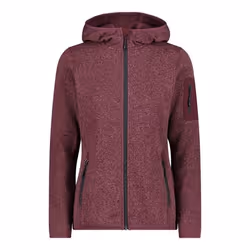 Veste Polaire - CMP - 3H19826 - Femme - Capuche Fixe - Burgundy-Anthracite
