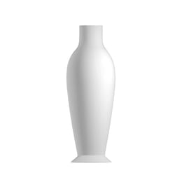 Kartell 892000000 vase Blanc