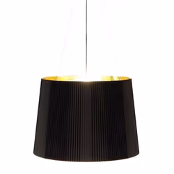 GE-Suspension Ø37cm noir et orange Kartell designé par Ferruccio Laviani