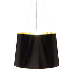 GE-Suspension Ø37cm noir et orange Kartell  designé par Ferruccio Laviani