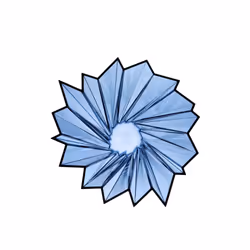 Kartell 01229BL vase Bleu
