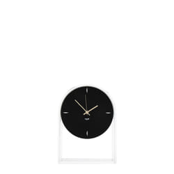 Kartell 01930B9 Horloge murale et de table Transparent, Noir