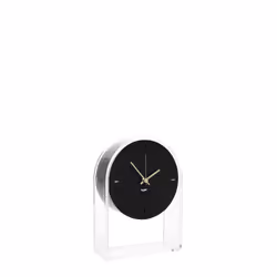 Kartell 01930B9 Horloge murale et de table Transparent, Noir