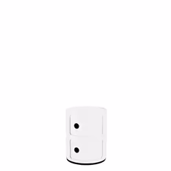 Meuble de salon Kartell Componibili - Blanc Mat - 2 portes - Design contemporain