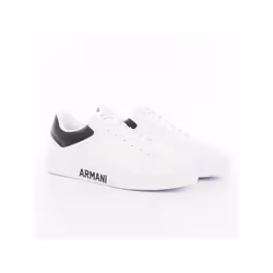 Basket Armani Exchange Tennis AX Homme Blanc