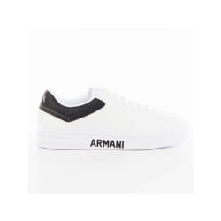 Basket Armani Exchange Tennis AX Homme Blanc