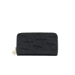 Portefeuille Armani Exchange Monogramme Femme Noir