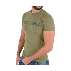 T shirt Emporio Armani MC eagle Homme Kaki