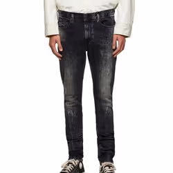 Jean Noir délavé Homme Diesel Amny