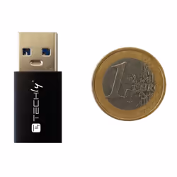 Techly IADAP USB3-AFT changeur de genre de câble USB A USB C Noir