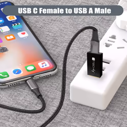 Techly IADAP USB3-AFT changeur de genre de câble USB A USB C Noir - Vue supplémentaire 5
