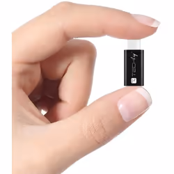 Techly IADAP USBC-MBKT changeur de genre de câble Micro-USB Noir