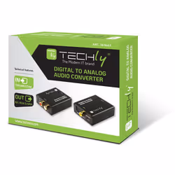 Techly IDATA SPDIF-9 convertisseur audio Noir