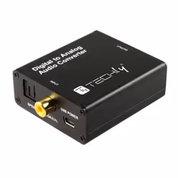 Techly IDATA SPDIF-9 convertisseur audio Noir