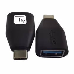 Techly IADAP-USB30-CMAFTY, USB A, USB C, Noir
