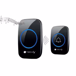 Techly I-BELL-RING04 Kit de sonnette de porte Noir - Vue supplémentaire 4