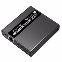 Techly IDATA EXT-E223 extension audio/video Émetteur et récepteur AV Noir