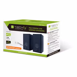 Techly ICC SP-320WTY haut-parleur Noir Avec fil 6 W