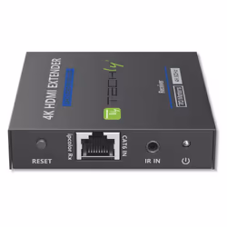 Techly IDATA EXT-565 extension audio/video Émetteur et récepteur AV Noir - Vue supplémentaire 4