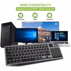 Techly ICTB9801TB clavier RF sans fil + Bluetooth QWERTY Anglais américain Noir - Vue supplémentaire 12