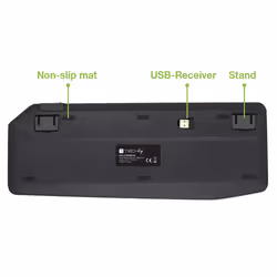 Techly ICTB9801TB clavier RF sans fil + Bluetooth QWERTY Anglais américain Noir - Vue supplémentaire 16