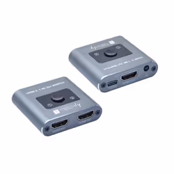 Techly IDATA HDMI-2128KT, HDMI, Gris, 60 Hz, 2 m, 1080p, 480p, 2160p, 4320p, 576p, 48 Gbit/s